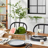Natural Woven Rectangular Tray with Handles -  Artisanal, Farmhouse Style, Indoor/Outdoor Use