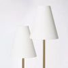 2-Head Floor Lamp Brass