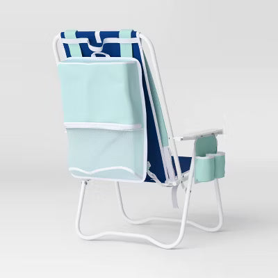 Outdoor Portable Backpack Beach Chair Set of 2