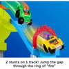 Little People Hot Wheels Spiral Stunt Speedway Toddler Race Track Playset 2 Toy Cars