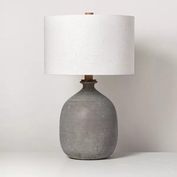 Resin Table Lamp Gray