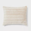 Luxe Textured Faux Fur Comforter and Sham Set Khaki - King