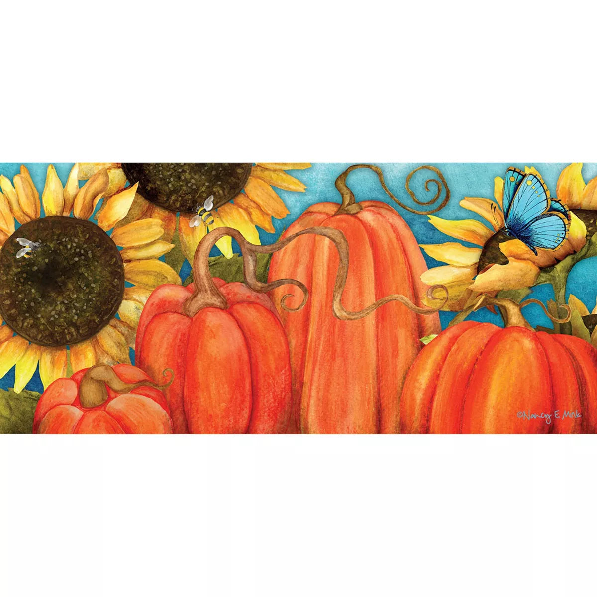 22" x 10" Evergreen Pumpkin Sassafras Switch Puzzle Mat SHOWROOM ITEM