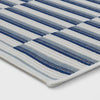 Linear Geo Outdoor Area Rug Blue 3'11