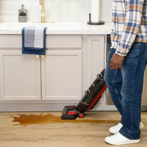 Floor One S2 Plus - Cordless Smart Wet/Dry Vacuum Cleaner and Hard Floor Washer: Self-Cleaning, Electric, Red