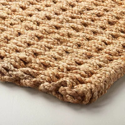 Basket Weave Jute Doormat Natural - 23"x35"