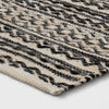 Washable Norwalk Stripe Rug Black/White 4'x6'