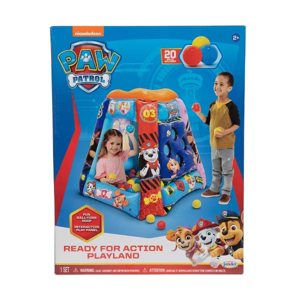 Inflatable Kids Ball Pit Playland with 4 Soft Flex Balls