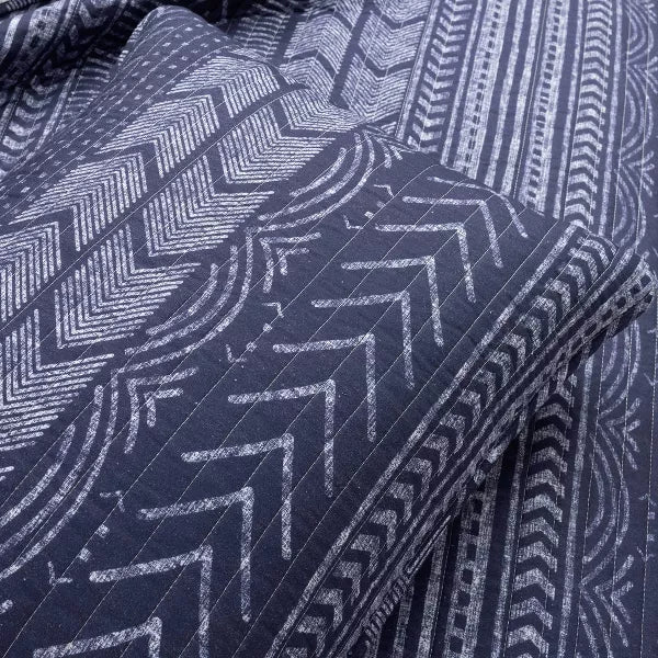 3pc Hygge Geo Reversible Cotton Quilt & Sham Set - King