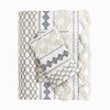 3pc Imani Cotton Printed Duvet Cover Set with Chenille - Full/Queen