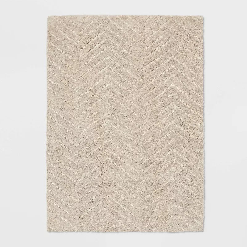 4'x5'6" Tufted Cotton Chevron Kids' Rug