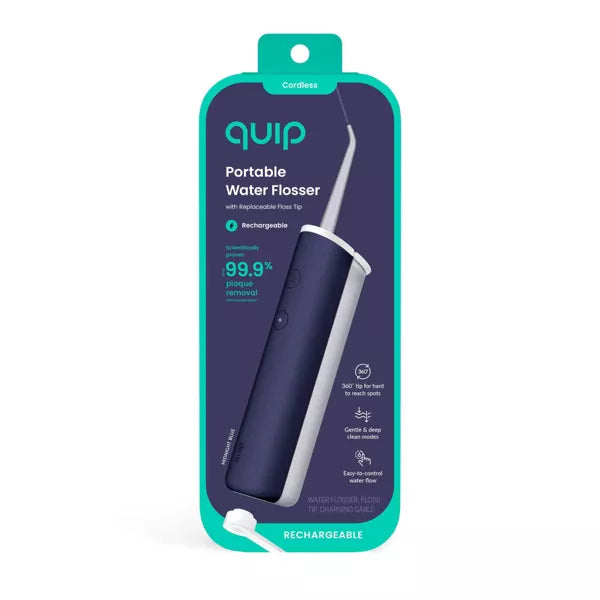 Rechargeable Cordless Water Flosser - Plastic | 2 Modes + 360º Tip