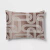 8pc Jacquard Chain Link Comforter and Sheet Set Taupe - Queen
