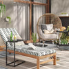 Woven Striped Outdoor Rug Khaki/Ivory