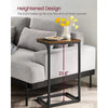 C-Shaped End Side Couch Small TV Tray Table