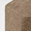 Hex Upholstered Ottoman Tan