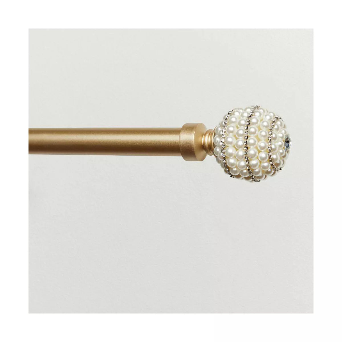 Adjustable Diana Curtain Rod and Finial Set