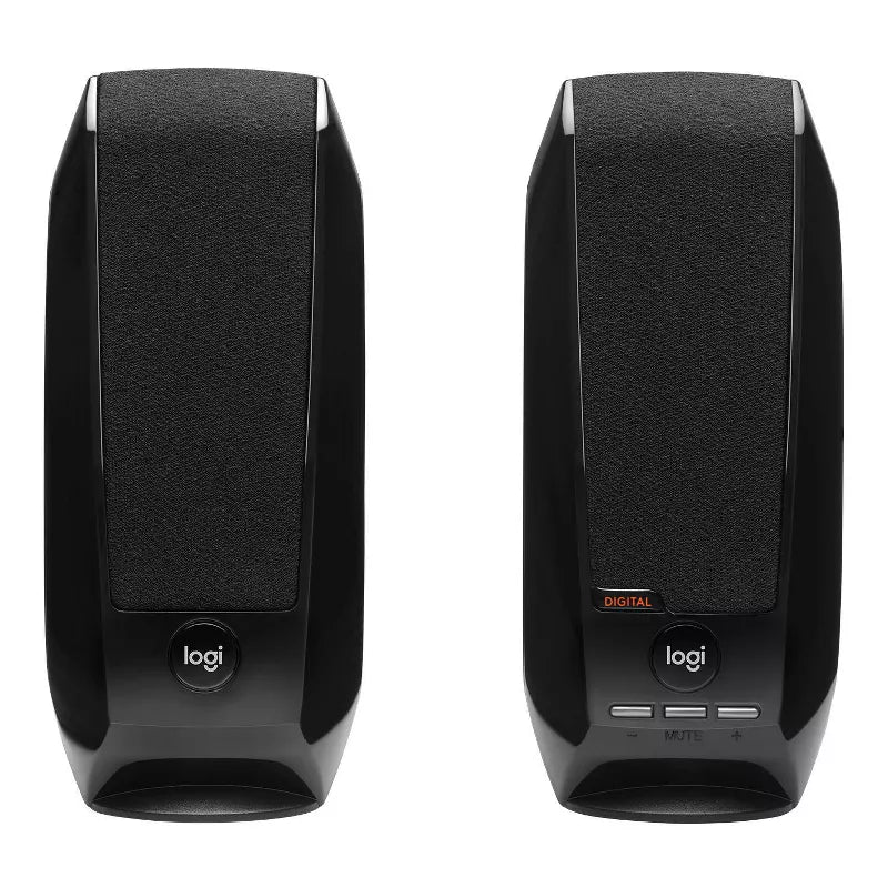 USB Stereo Speakers for Desktop or Laptop - Black