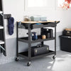 3 Tier Metal Rolling Service Cart