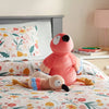 Parrot and Baby Weighted Plush Kids' Throw Pillow Pink