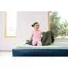 Elevated Pillow Rest Queen Air Mattress with Internal Pump - Off-White/Blue