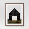 Barn Framed Poster Black - Countryside Elegance, Vintage Artistry