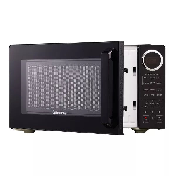 Microwave - Black: Countertop, 900W, Child Lock, 6 Programs, Compact Size