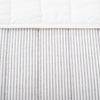 Microstripe Quilt Sour Cream/Railroad Gray - Full/Queen