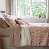 12pc Floral Boho Comforter & Sheets Set Terracotta Pink - King