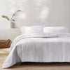 Textured Chambray Cotton Comforter - Full/Queen