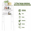 3 Shelf Over The Toilet Bathroom Space Saver Towel Storage Rack Organizer White