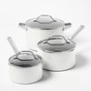 12pc Nonstick Ceramic Coated Aluminum Cookware Set