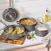 7pc Nonstick Ceramic Coated Aluminum Cookware Set