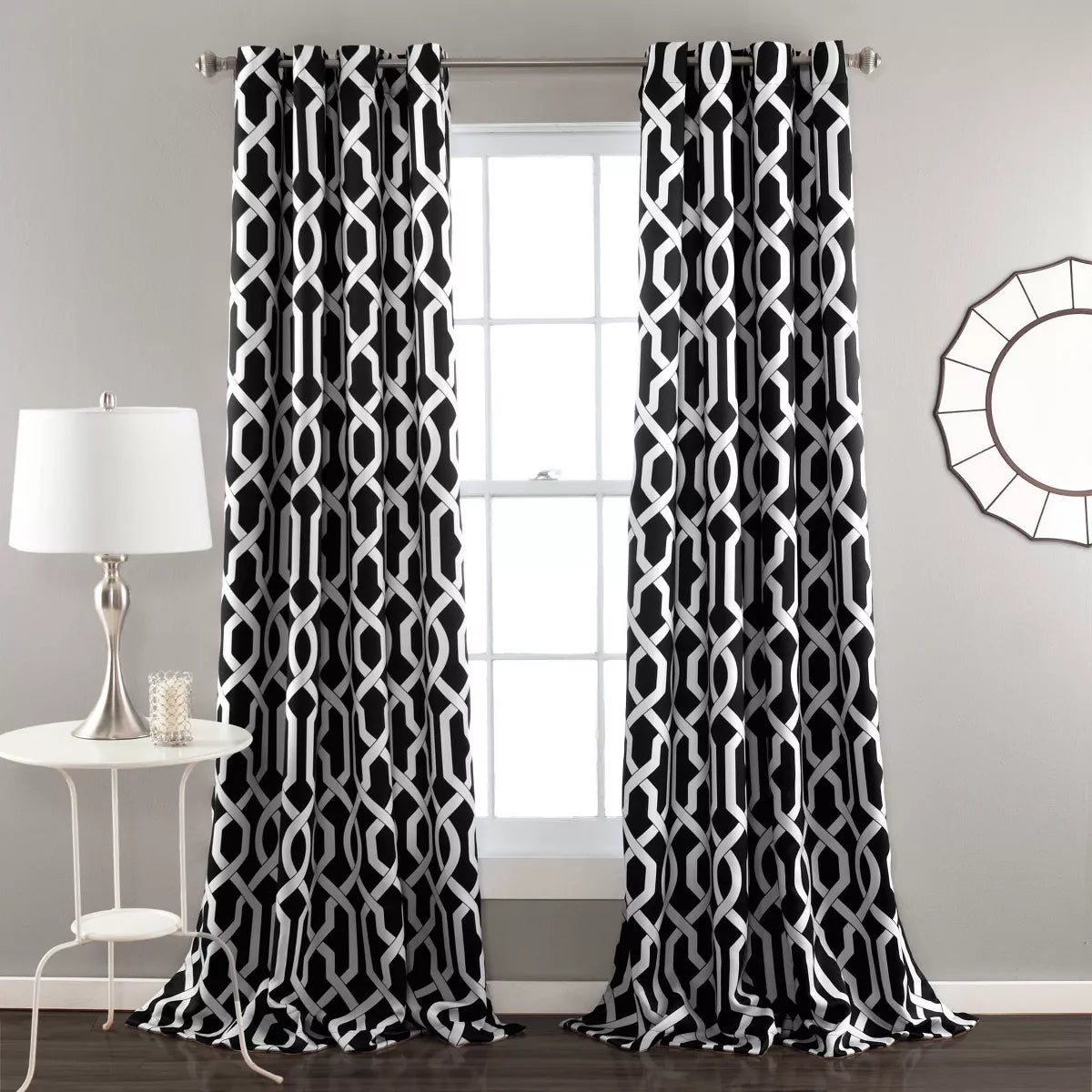 2pk Light Filtering Edward Window Curtain Panels