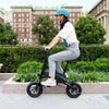 Axle Foldable Step Over Electric Bike - Black
