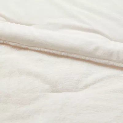 3pc Luxe Faux Fur Comforter and Sham Set, King
