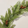 Faux Cedar Drapery Christmas Garland