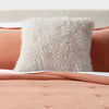Euro Faux Mongolian Fur Decorative Throw Pillow