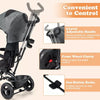 Babyjoy 4-in-1 Multifunctional Tricycle Kids Trike with Removable Canopy & Push Handle - Gray