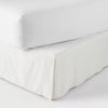 8pc Tufted Broken Stripe Comforter Bedding Set White - Queen