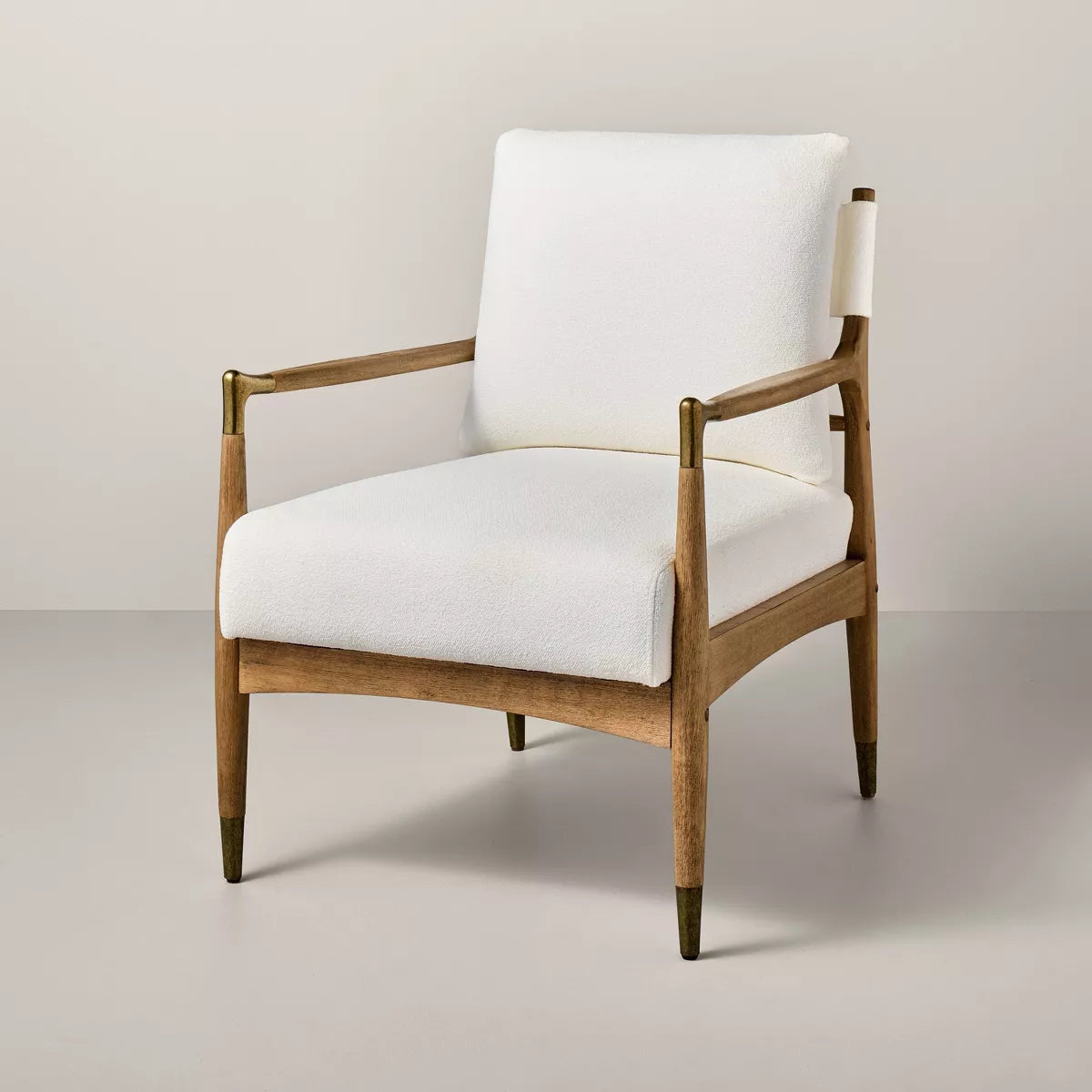 Boucle Upholstered Accent Arm Chair SHOWROOM ITEM