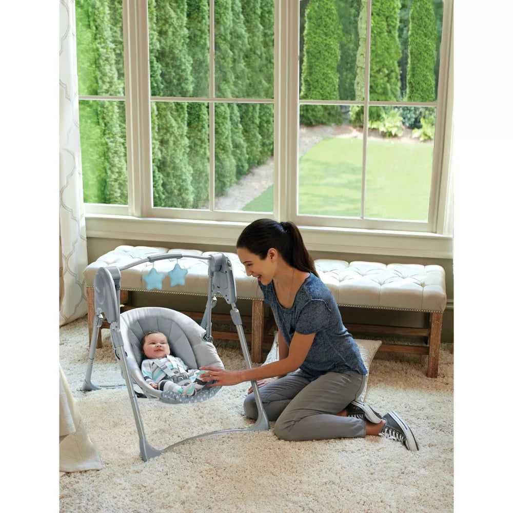 Slim Spaces Compact Baby Swing