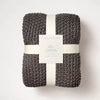 Chunky Knit Bed Blanket - Full/Queen