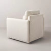 Boucle Upholstered Swivel Arm Chair