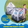 Rocket Ship Pop up Play Tent with Tunnel and Playhouse Kids Indoor Outdoor Spaceship Tent Set