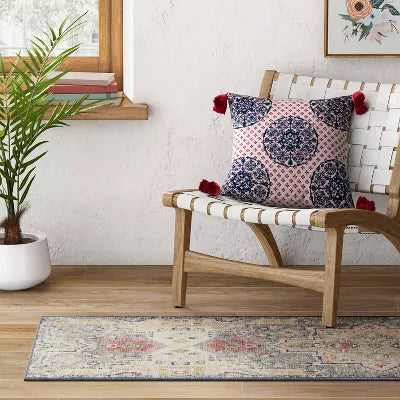 Washable Printed Accent Rug - 2'4 x 7'