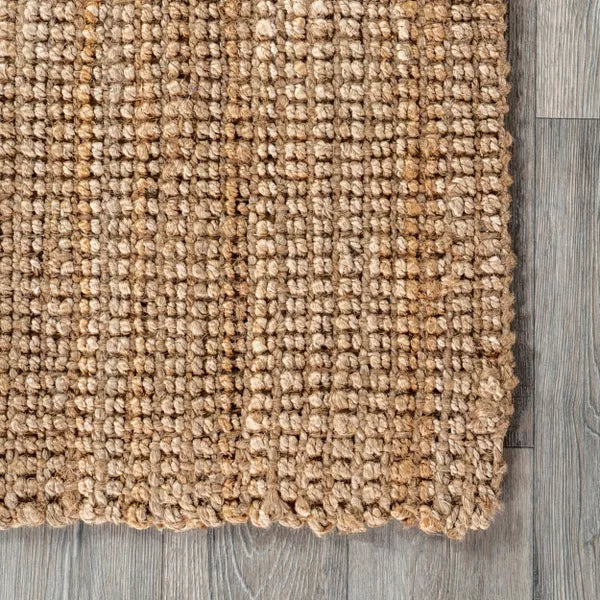 Ashli Solid Farmhouse Jute Indoor Area Rug