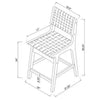Ceylon Woven Counter Height Barstool