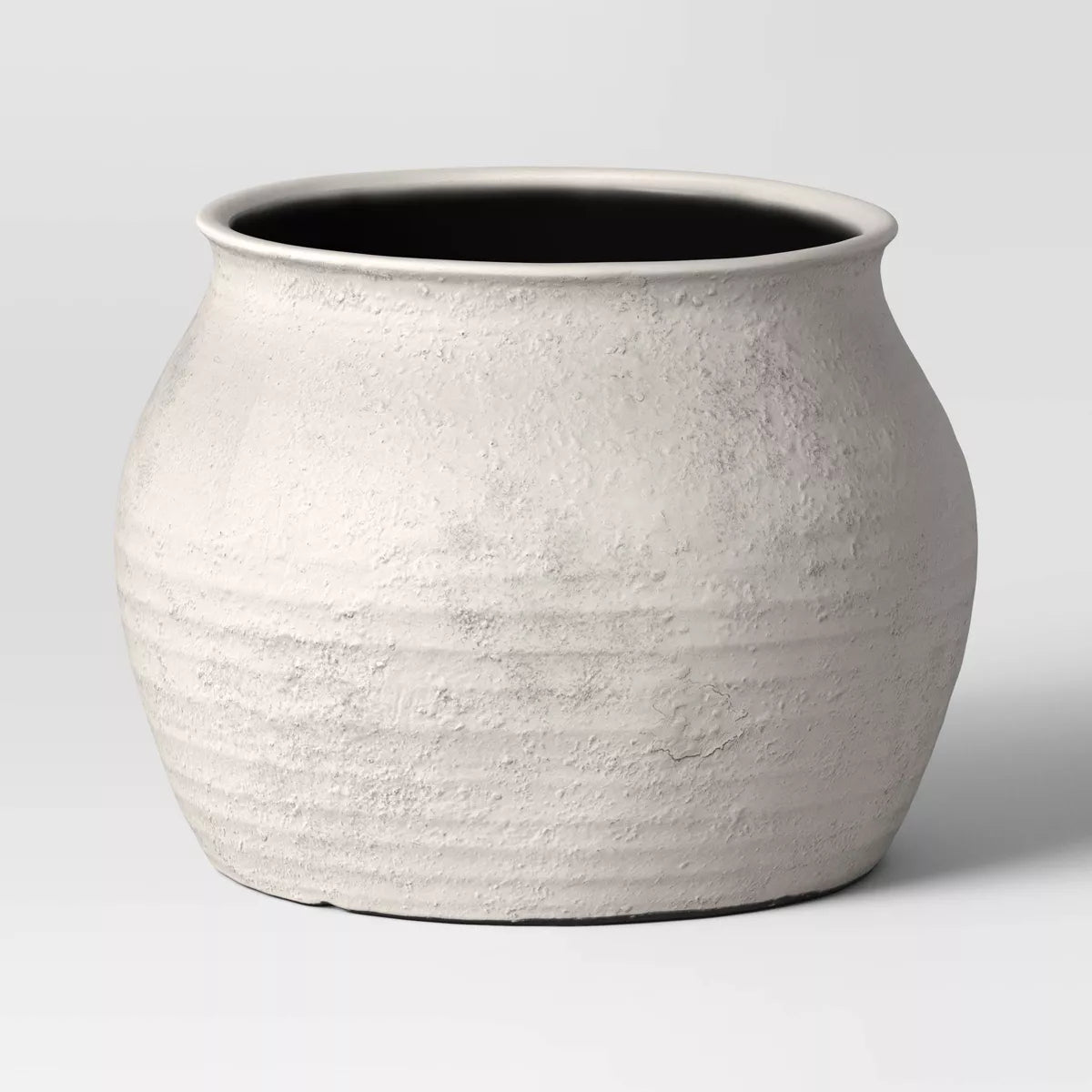 Sun Bleached Composite Indoor Outdoor Planter Pot Cream