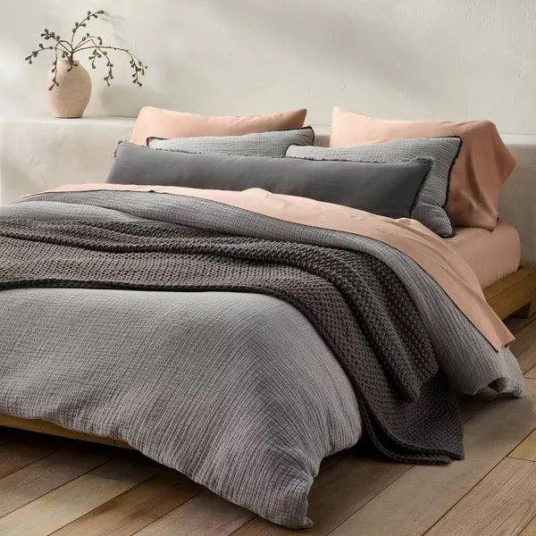 Chunky Knit Bed Blanket Full/Queen
